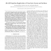 3D-2D Projective Registration of Free-Form Curves and Surfaces