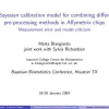 A Bayesian calibration model for combining different pre-processing methods in Affymetrix chips