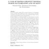 A Case of Depth-3 Identity Testing, Sparse Factorization and Duality