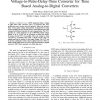 A CMOS integrated linear voltage-to-pulse-delay-time converter for time based analog-to-digital converters