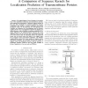 A Comparison of Sequence Kernels for Localization Prediction of Transmembrane Proteins