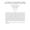 A comparison of two approaches to utilizing XML in parametric databases for temporal data
