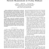 A Cost-Based Evaluation of End-to-End Network Measurements in Overlay Multicast