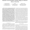 A Coverage-Preserving and Hole Tolerant Based Scheme for the Irregular Sensing Range in Wireless Sensor Networks