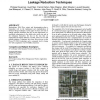 A design platform for 90-nm leakage reduction techniques