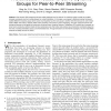 A Distributed Protocol to Serve Dynamic Groups for Peer-to-Peer Streaming