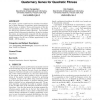 A genetic model based on simulated crossover of quaternary genes for quadratic fitness