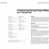 A gestural input through finger writing on a textured pad