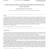 A hub location problem with fully interconnected backbone and access networks