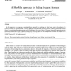 A MaxMin approach for hiding frequent itemsets