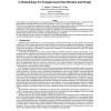 A Methodology for Example-Based Specification and Design