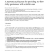 A network architecture for providing per-flow delay guarantees with scalable core