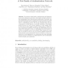 A New Family of Authentication Protocols
