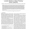 A New Storage Scheme for Approximate Location Queries in Object-Tracking Sensor Networks