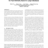 A non-linear dimensionality-reduction technique for fast similarity search in large databases