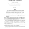 A note on disjoint arborescences