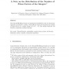 A note on the distribution of the number of prime factors of the integers
