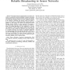 A Novel k-Parent Flooding Tree for Secure and Reliable Broadcasting in Sensor Networks