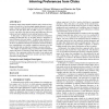 A probabilistic method for inferring preferences from clicks