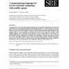 A programming language for service-oriented computing with mobile agents