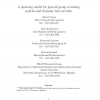 A queueing model for general group screening policies and dynamic item arrivals