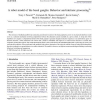 A robot model of the basal ganglia: Behavior and intrinsic processing