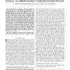 A robust method to count and locate audio sources in a multichannel underdetermined mixture