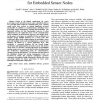 A Structured Hardware/Software Architecture for Embedded Sensor Nodes