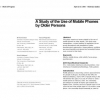 A study of the use of mobile phones by older persons