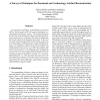 A Survey of Techniques for Document and Archaeology Artefact Reconstruction