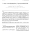 A survey on emerging broadband wireless access technologies