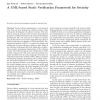 A UML-based static verification framework for security