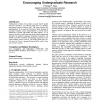 A Virtual Laboratory Model for Encouraging Undergraduate Research