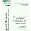 Abstract Geometrical Computation 1: Embedding Black Hole Computations with Rational Numbers