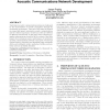 Acoustic propagation considerations for underwater acoustic communications network development