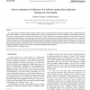 Active estimation of distance in a robotic system that replicates human eye movement