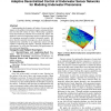 Adaptive decentralized control of underwater sensor networks for modeling underwater phenomena