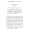 Adaptive Sampling for Noisy Problems