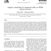 Adaptive scheduling for integrated traffic on WDM optical networks