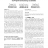 Advancing data clustering via projective clustering ensembles