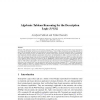 Algebraic tableau reasoning for the description logic SHOQ