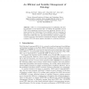 An Efficient and Scalable Management of Ontology