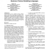 An evaluation of conceptual business process modelling languages