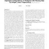 An exact solution for finding minimum recombinant haplotype configurations on pedigrees with missing data by integer linear prog