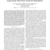 An Open and Scalable Emulation Infrastructure for Large-Scale Real-Time Network Simulations