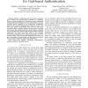 An unsupervised approach for gait-based authentication