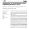 Application of a low-cost web-based simulation to improve students' practical skills in medical education