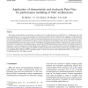 Application of deterministic and stochastic Petri-Nets for performance modeling of NoC architectures