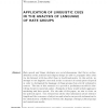 Application of linguistic cues in the analysis of language of hate groups