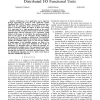 Application Specific Datapath Extension with Distributed I/O Functional Units
